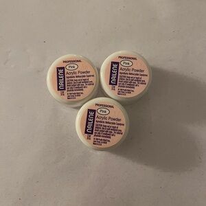 Lot of 3 - Nailene Pink Acrylic Powder - professional